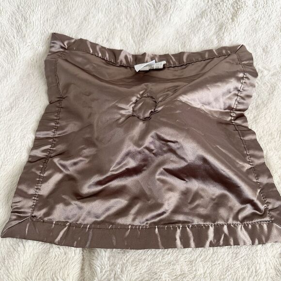 Circo Giraffe Lovey Security Blanket Bumble Bee Brown Orange Chevron Plush Satin - Picture 6 of 7